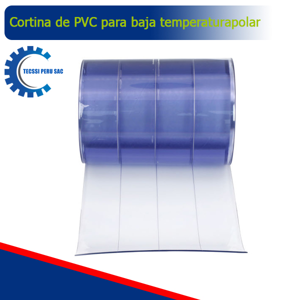 Cortina de PVC para baja temperatura polar con refuerzo de nylon
